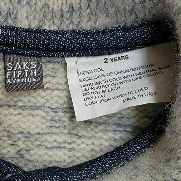 Saks Fifth Avenue Toddler Wool Piped Sweater Jacket - Picture 2 of 5